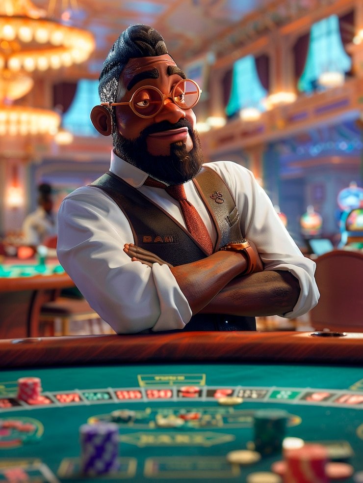 Sequence showing account funding, table selection, betting interface, and live dealer action on ganda303